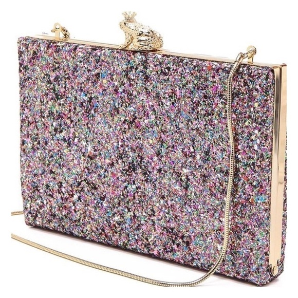 Kate Spade Frog Clutch I kissed a 🐸 Glitter Bag - Picture 3 of 6